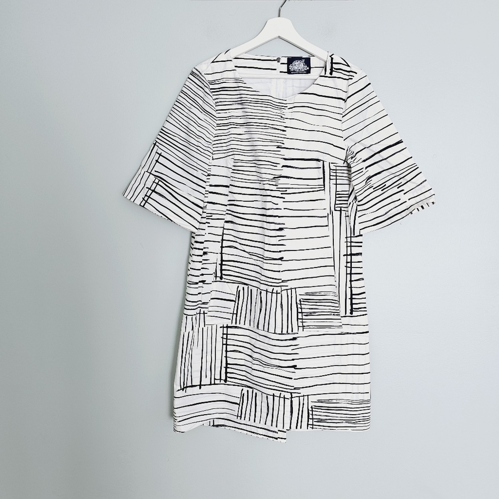 Erica Wilson Nantucket Dress White Blue